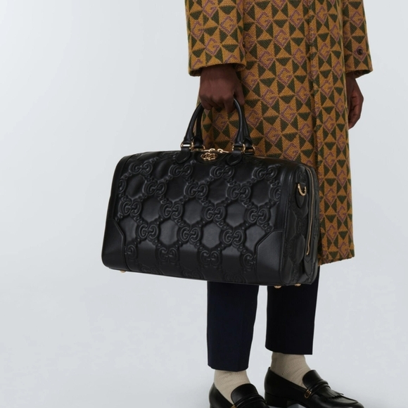 Gucci Jumbo GG Matelassé Duffle Medium Travel Bag - Picture 5 of 12